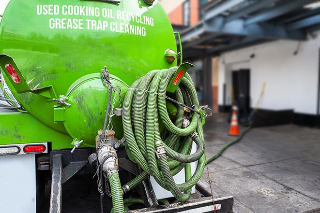 pumping and maintenance of a commercial grease waste trap in Canoga Park, CA